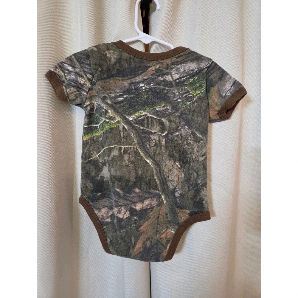 Mossy Oak Infant Crawl Walk Hunt Camouflage Bodysuit Brown 18M